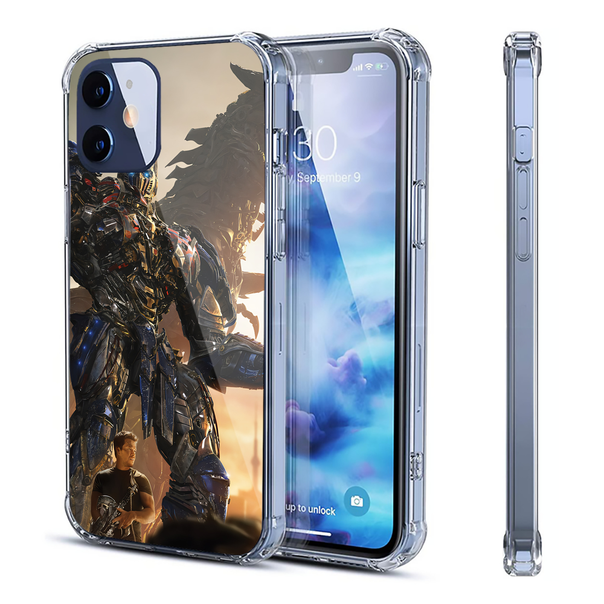 （画像用） Transformers トランスフォーマー 【iPhone 12シリーズ対応】透明スマホケース（クリアソフトケース）
